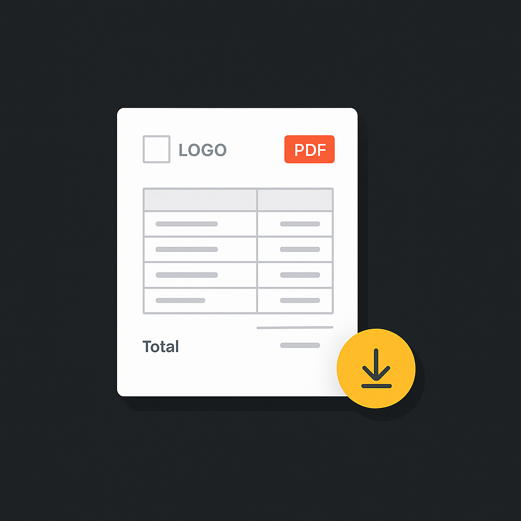 Generate a professional PDF